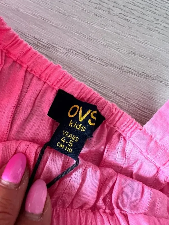 Superbe blouse OVS 4-5 ans rose neuve - photo numéro 3