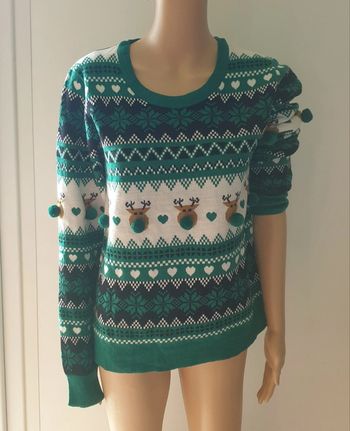 💜 Pull à motifs taille 40 L neuf Tissaia #emyfleury_40femme