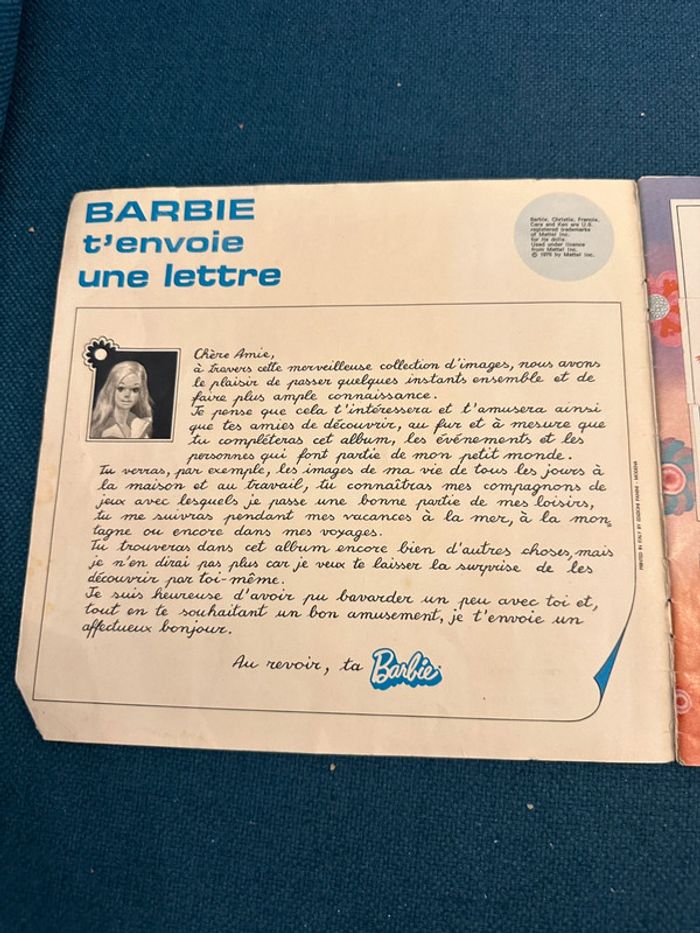 Album livre vignettes Panini ancien 1976 complet Barbie stickers autocollants - photo numéro 3