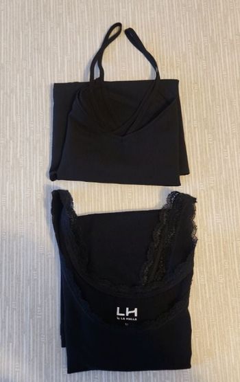 Lot de 2 débardeurs noirs