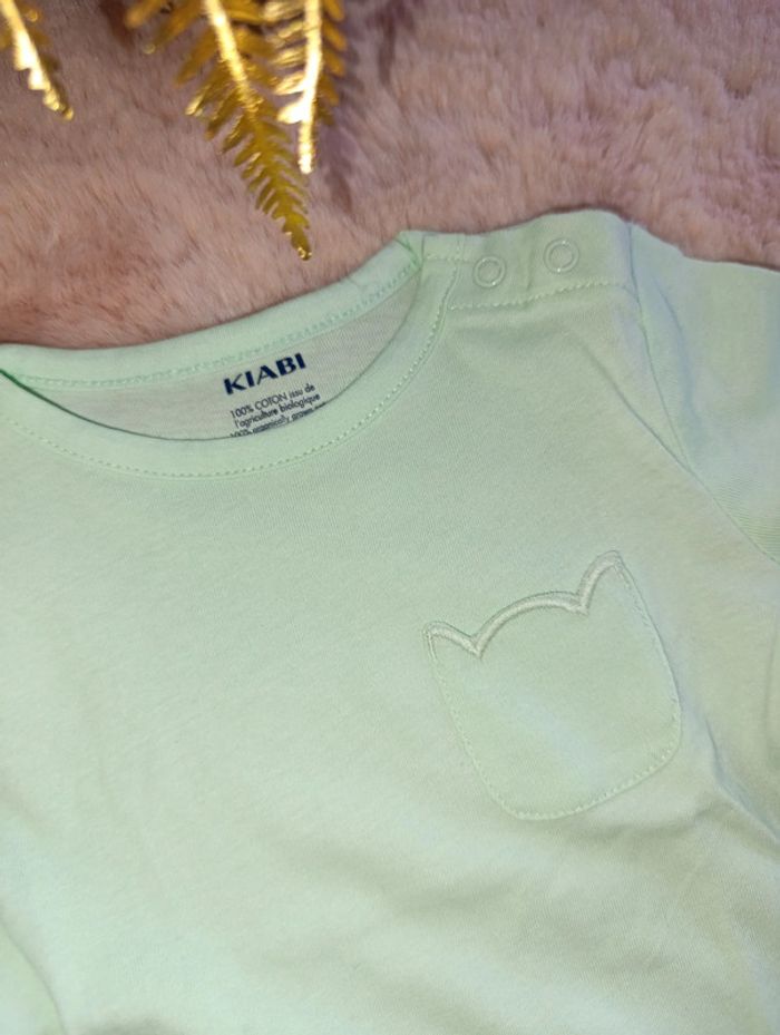 T shirt neuf poche chat - photo numéro 2