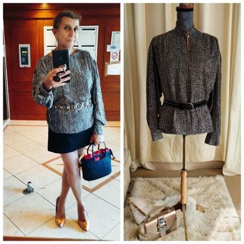 Blouse satiné oversize H&M