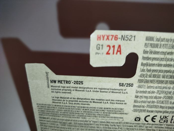 Hot Wheels Maserati Shamal 1êre Edition 2025 - photo numéro 10