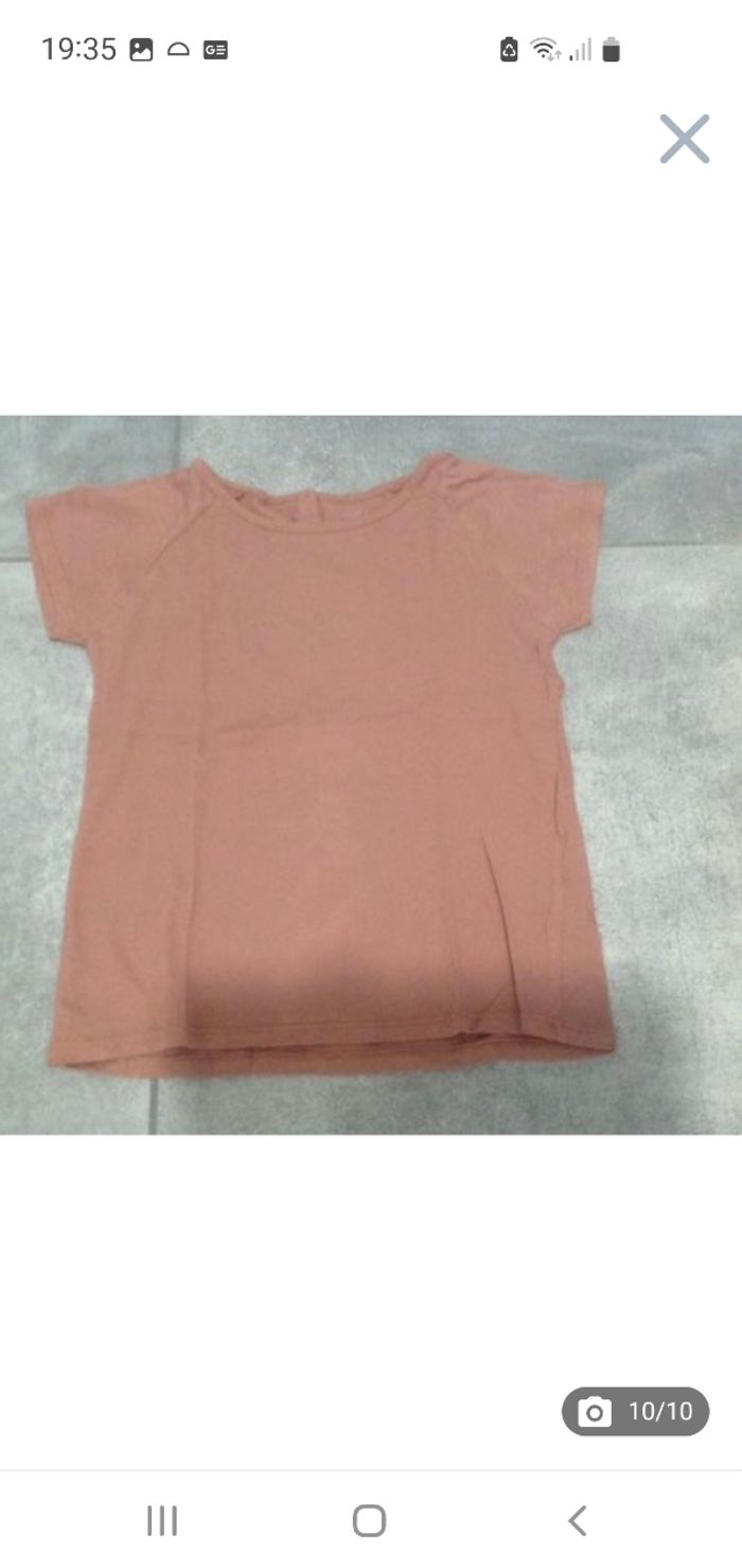 Tee-shirt manches courtes marron clair (praline) 12 ans Monoprix C.F.K - photo numéro 10