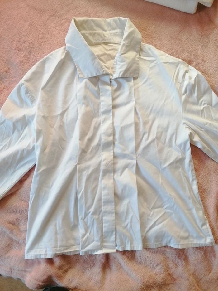 Chemise vintage blanche Sonia marohn - photo numéro 2