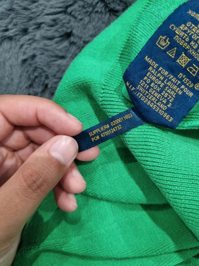 Pull col V Ralph Lauren vert, M Hommes - photo numéro 8