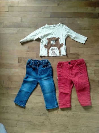Ensemble deux pantalon et un manche longue