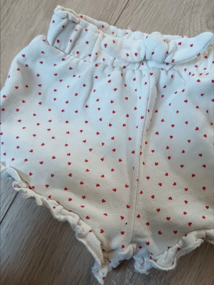 Short blanc à coeur - photo numéro 2
