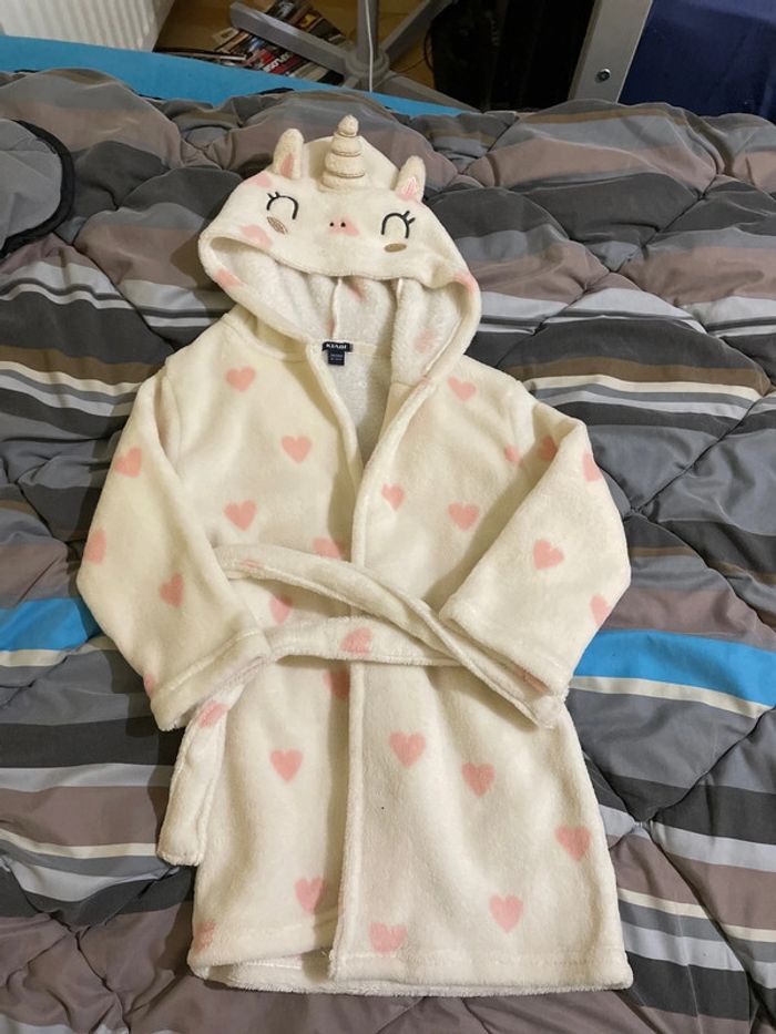 Peignoir licorne 2/3 ans