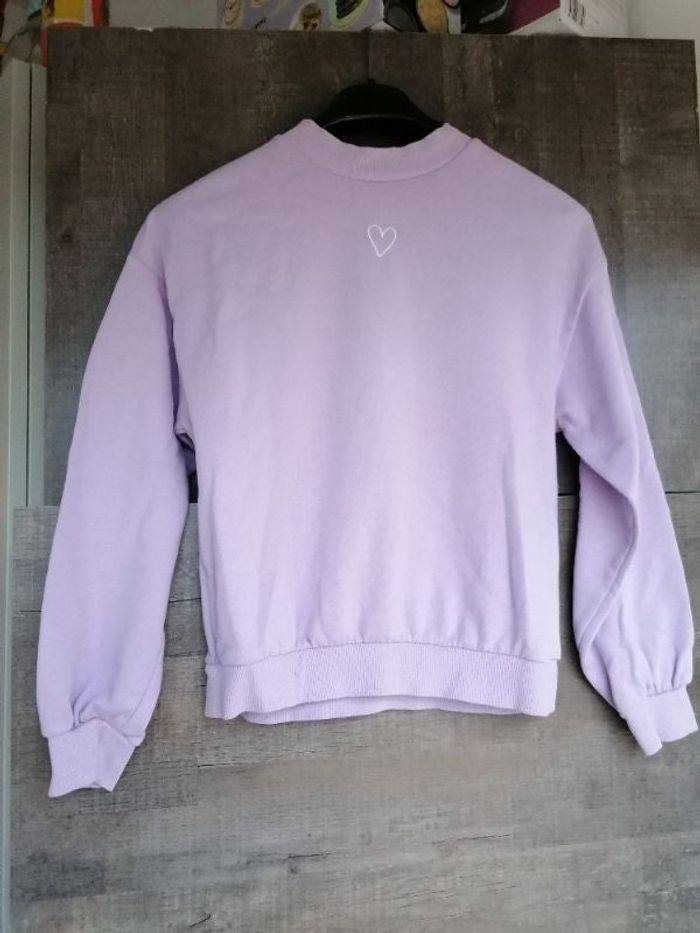 Pull fille lilas  taille s