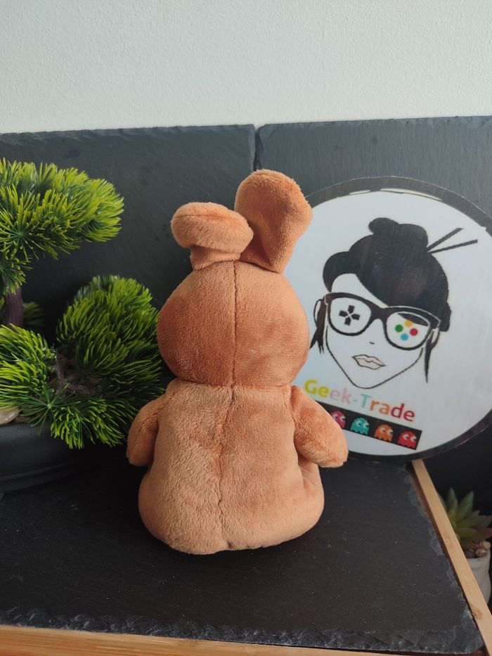 doudou peluche lapin GmbH marron blanc ukca lidl Assis   DD003544 - photo numéro 2