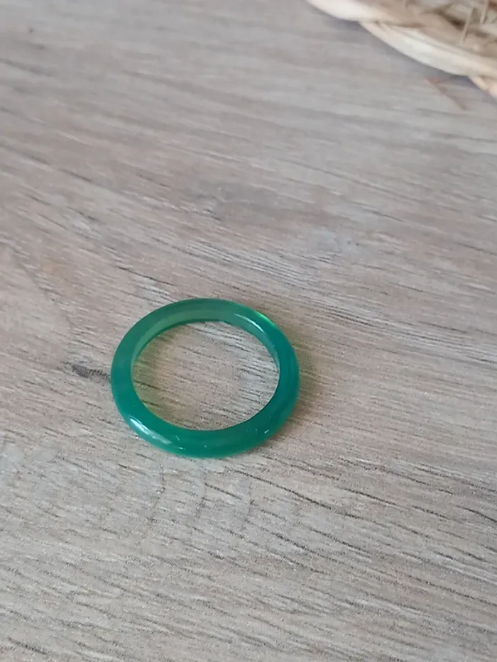 Bague en Agate verte taille 56 - photo numéro 3