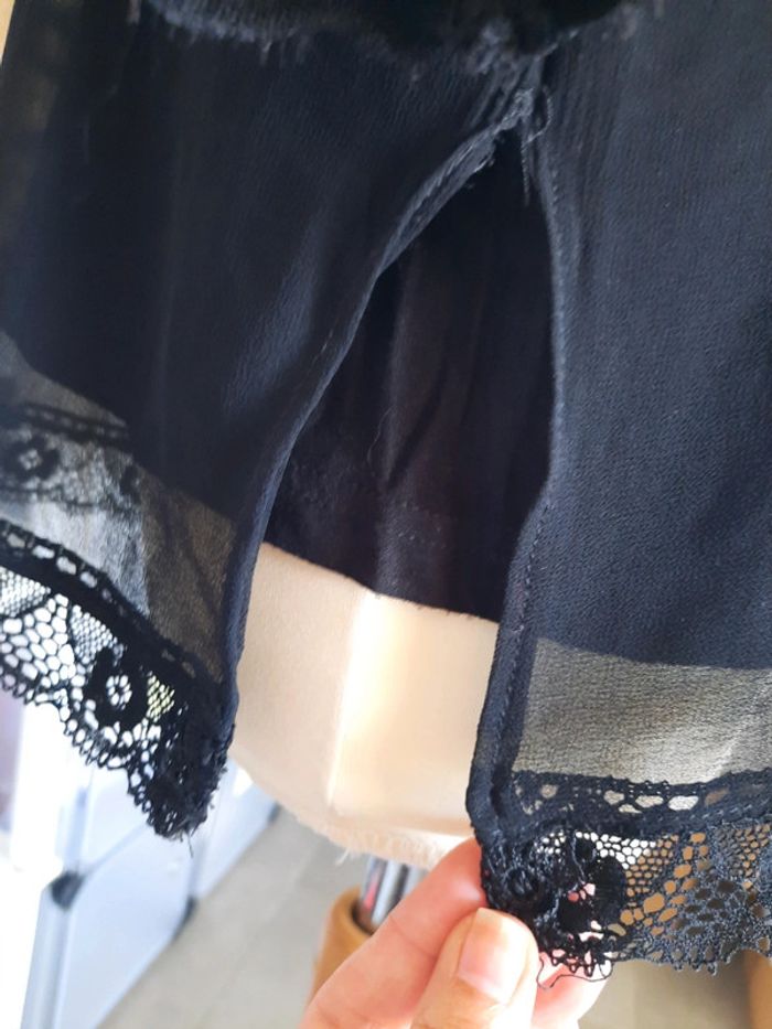 Blouse noire avec dentelle 40 ORSAY # lora11femme40 - photo numéro 4