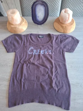 Pull violet creeks taille 10 ans