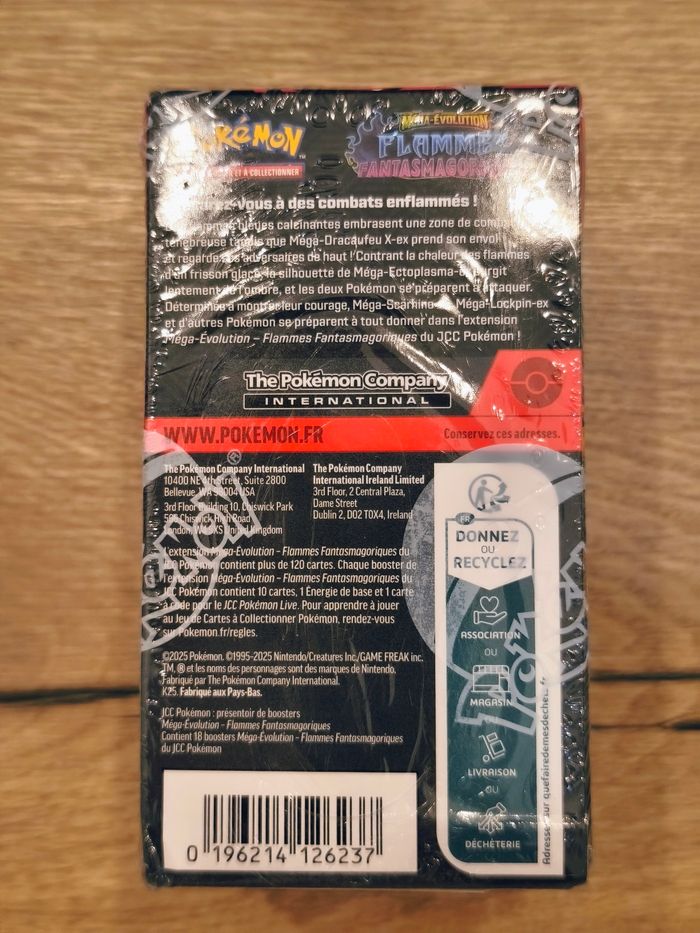 Demi display Flammes fantasmagoriques ME02 Pokémon neuf 18 boosters - photo numéro 3