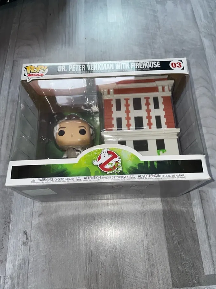 pop funko dr. peter venkman with firehouse
