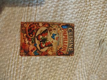 Plaque publicitaire motif cuisine papillon neuf