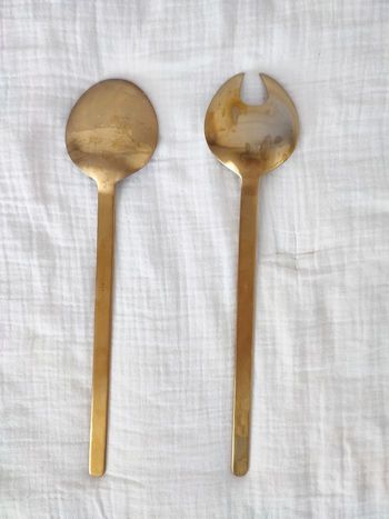 Lot couvert de service doré