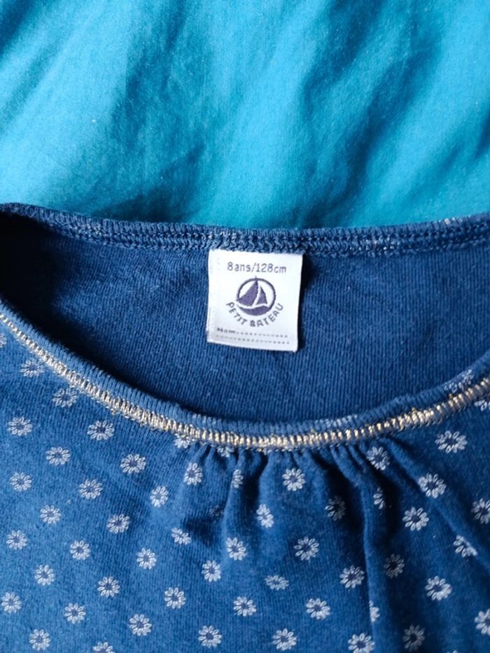 T shirt manches longues petit bateau taille 8ans - photo numéro 2