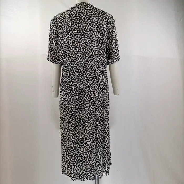 Ensemble vintage fleuri Paris 100 % viscose, jupe midi et veste boutonnée Betty Barclay 42 A1134 - photo numéro 4