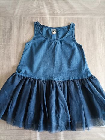Robe sans manches légère bas tulle TAO 24 mois