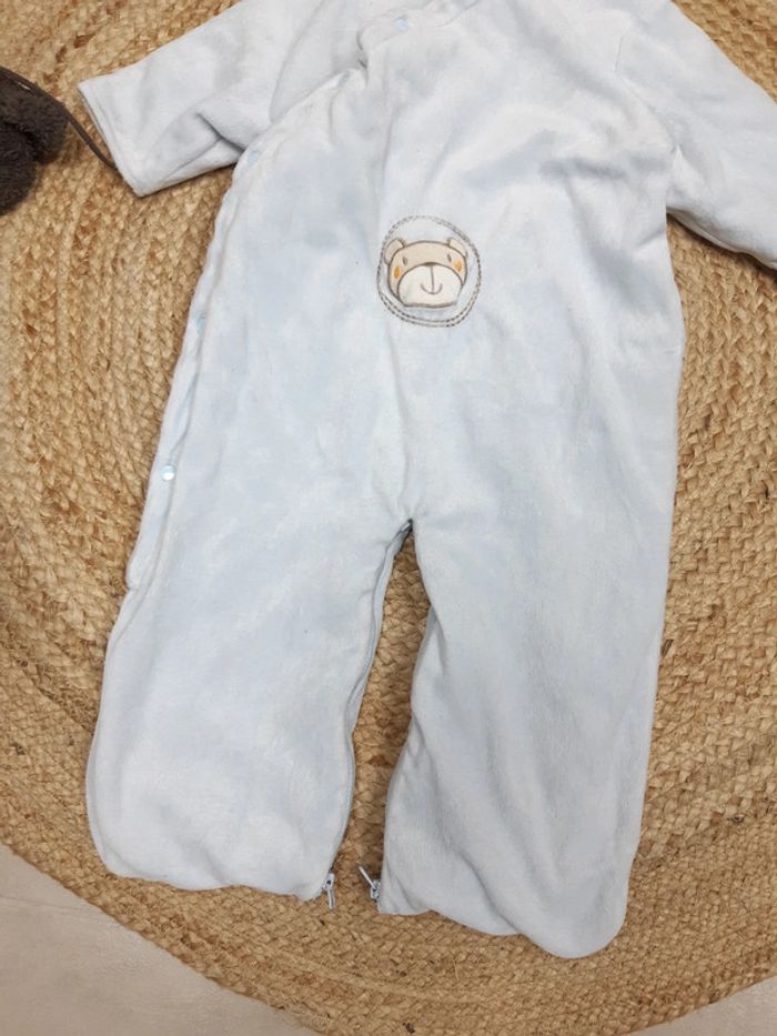 Combipilote bleue et gants - photo numéro 3