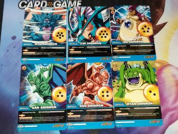 Lot 6 Cartes Shenron Dragon Ball GT Cartes À Jouer À Collectionner DBZ card set