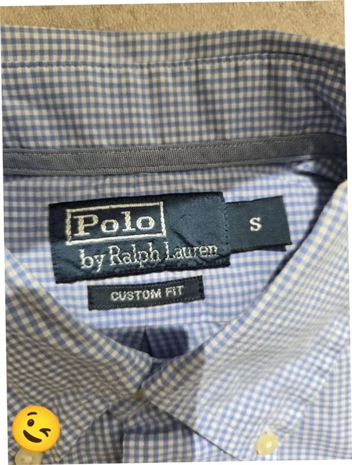 Chemise Ralph Lauren manche longue Taille S bleu Homme Men CHE21 - photo numéro 3