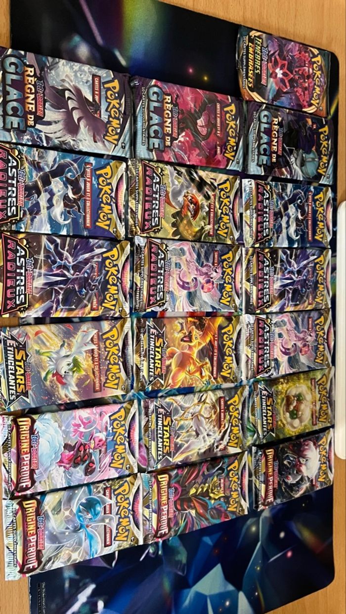 Lot de booster Pokémon ouvert série Épée et bouclier - photo numéro 2