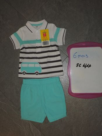 ensemble taille 6 mois neuf