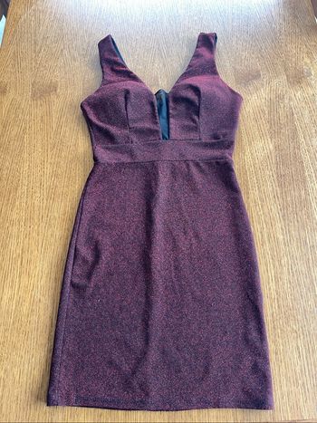 Robe paillette rouge