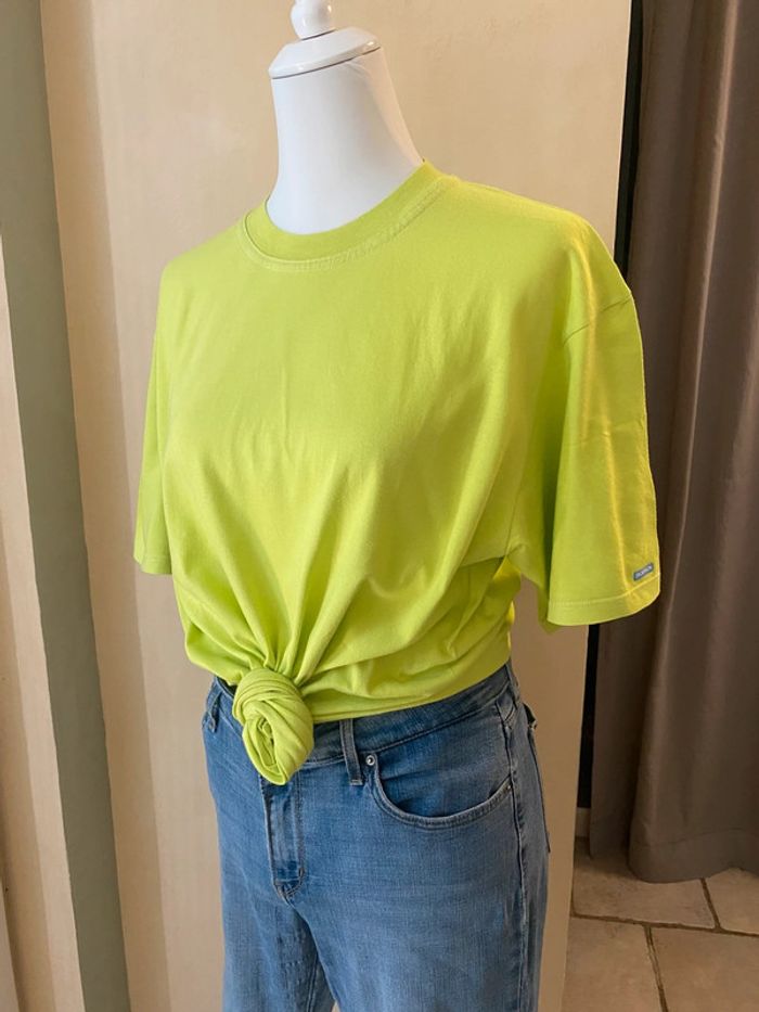 T-shirt uni anis Décathlon vintage XL