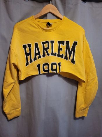 Sweat court jaune taille L