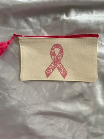 Pochette ruban rose