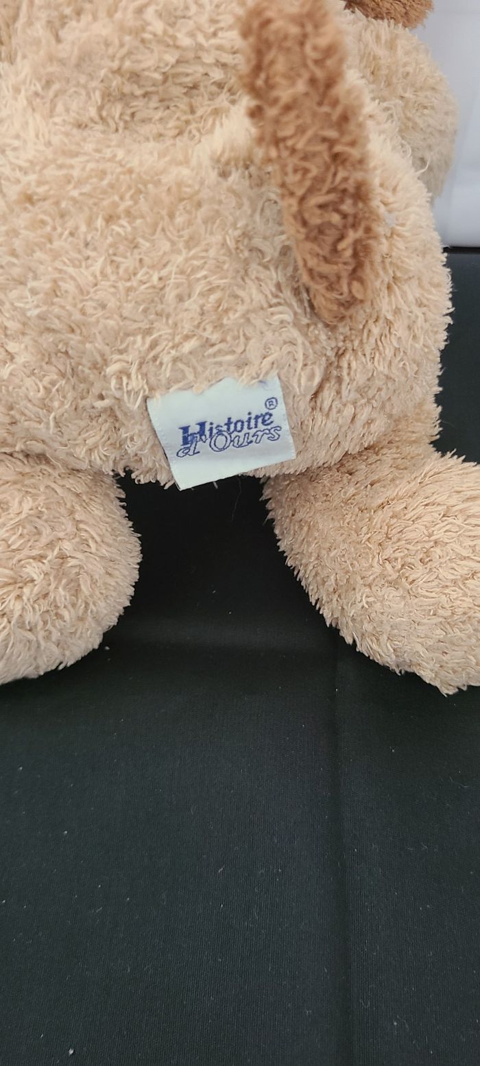 Chien HISTOIRE D'OURS doudou beige et marron - photo numéro 6