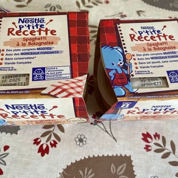 Lot 4 repas Nestle spaghetti bolo 10/2025