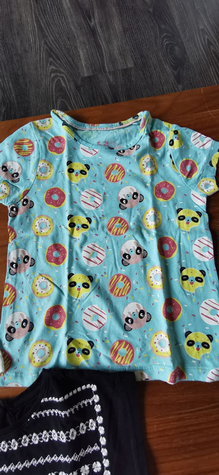 Lot Tee shirts manches courtes fille 24 mois - photo numéro 3