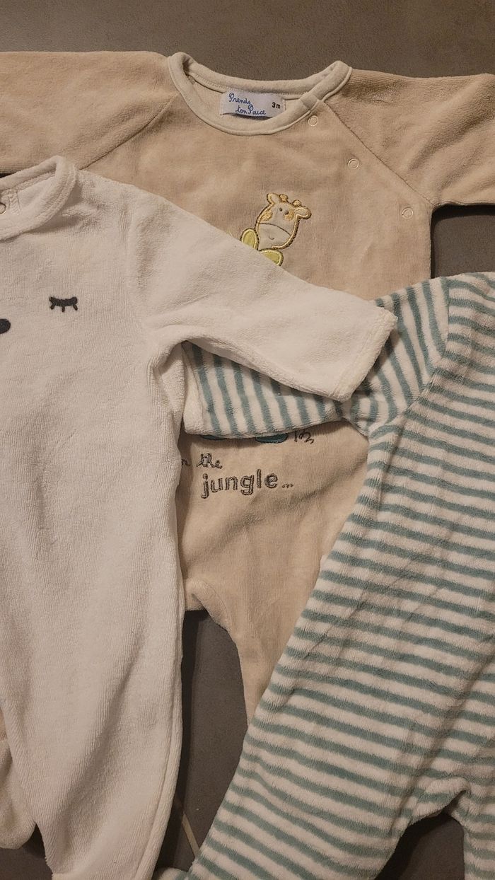 Lot de 3 pyjamas en 3mois - photo numéro 2