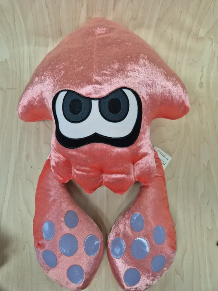 Peluche Pieuvre Splatoon 3 rose