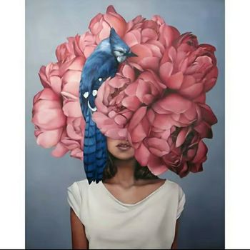 Lot de 2 tableaux peinture numérotée 40*50cm