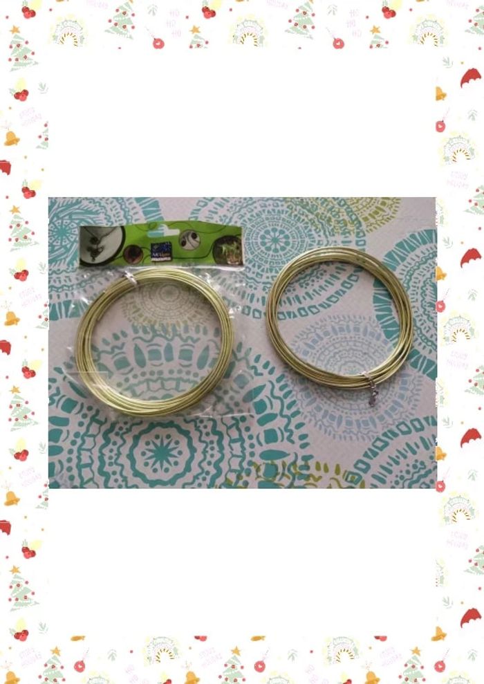 Fil aluminium vert x2