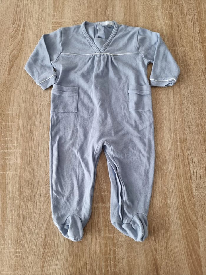Pyjama bleu clair - taille 9 mois - Caramel au sucre