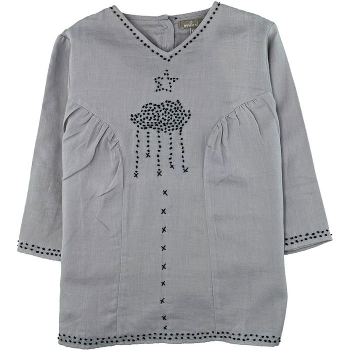 Robe à manches longues 12 mois en coton Émile et Ida