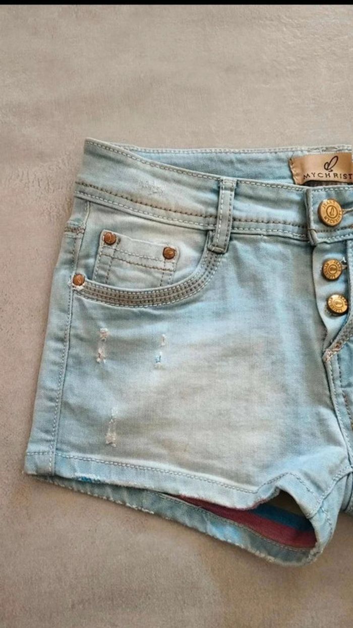 Short  en  jeans  taille 36 mychristy - photo numéro 3