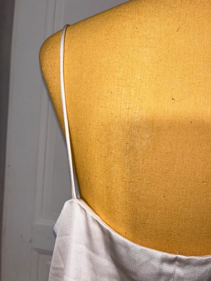 Debardeur ecru h&m satin taille L - photo numéro 5