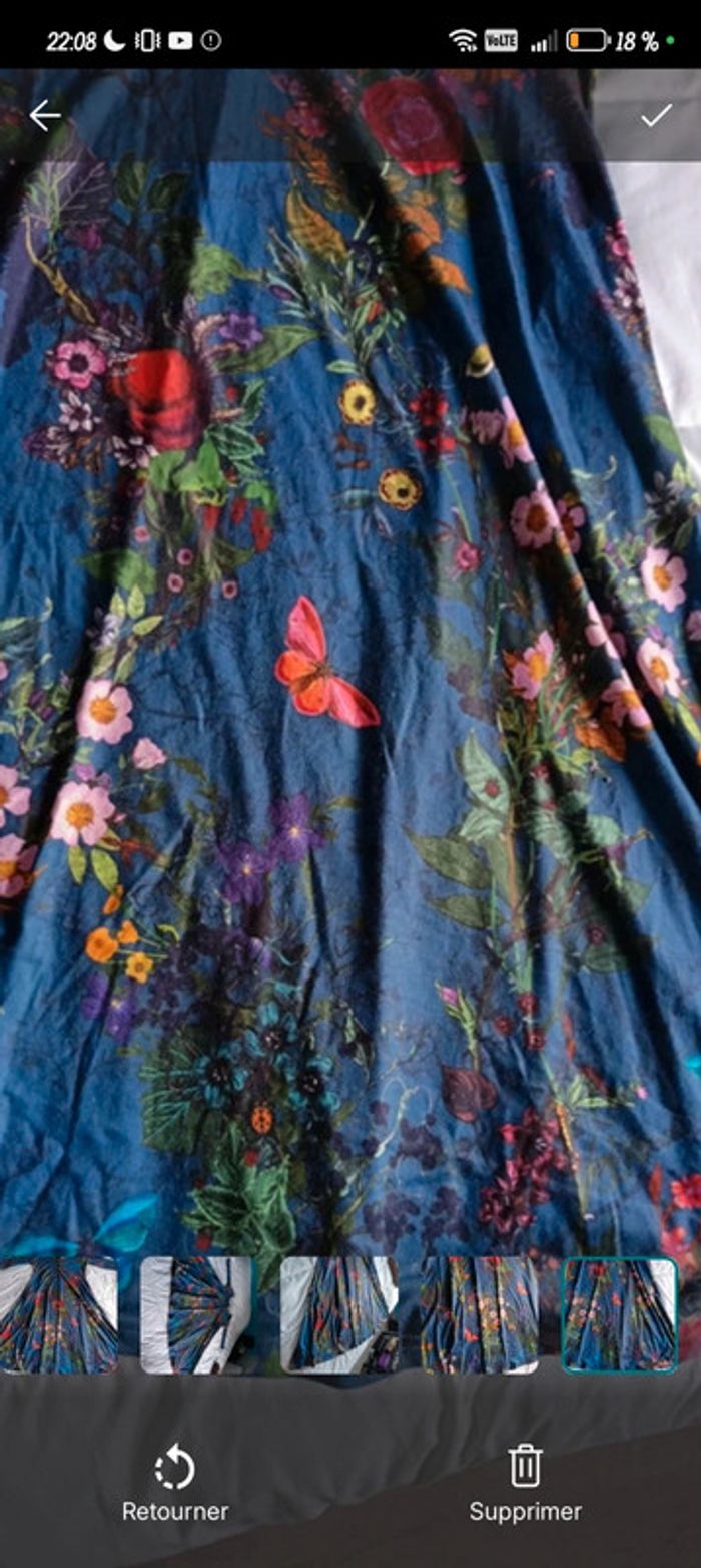 Robe femme XL 42 motif papillon manches longues - photo numéro 6