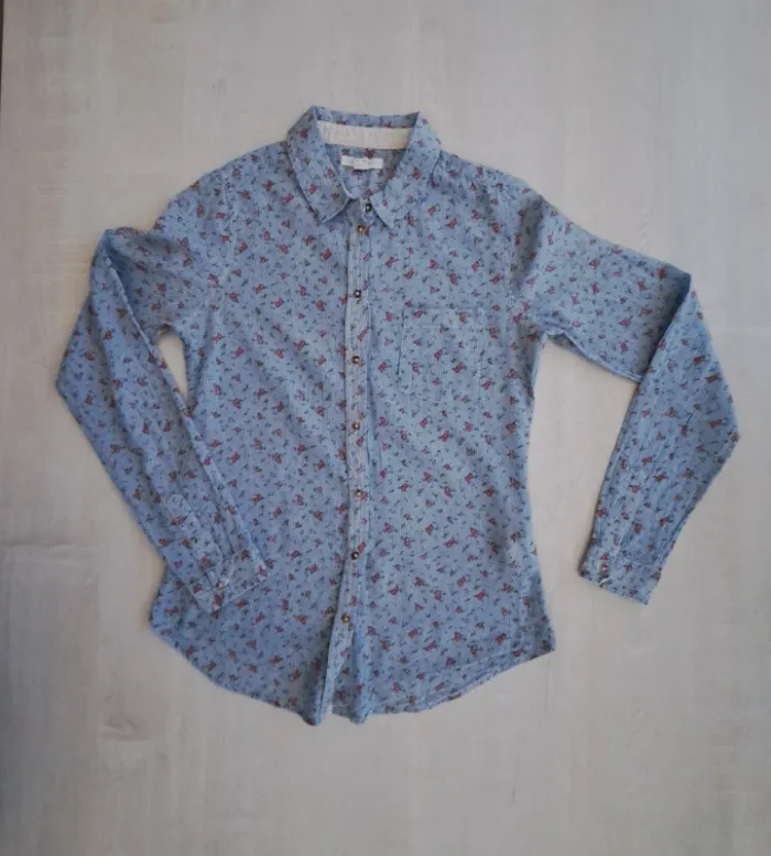 Chemise fleurie Springfield - Taille 34 / XS - Peu portée