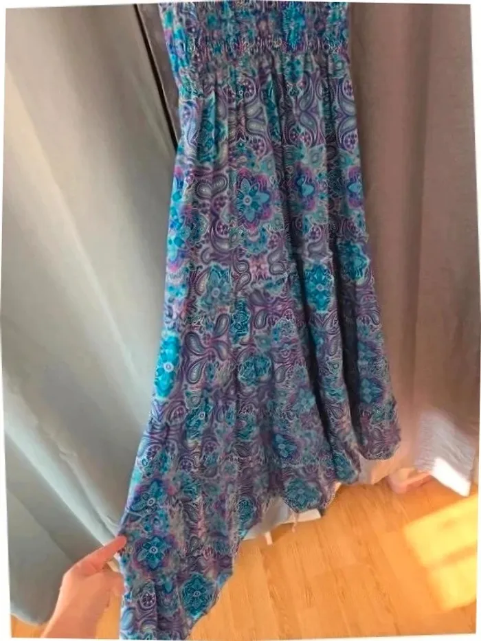👗 Jolie robe bleue qualité italienne taille ML - photo numéro 4