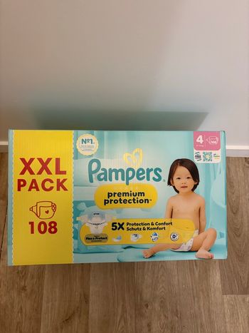 Pack 108 couches Pampers Taille 4 