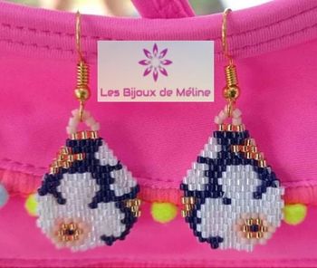 🔮 Boucles d'oreilles Fleurs NEUVES 🔮